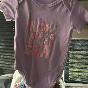 Purple and Pink ‘In My Daddy’s Little Girl Era’ onesie